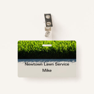 Cheap Lawn Care Service Name Badges ID Badge