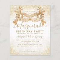 Cheap Masquerade White Gold Glitter Dust Birthday