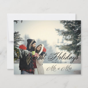 Cheap Modern Mr & Mrs Happiest Holidays Christmas