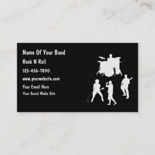 Cheap Musician Band Business Cards
