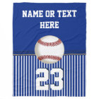 Cheap Personalised Baseball Fleece Throw Blanket