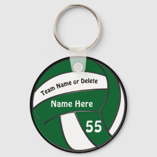 Cheap Personalised Green Volleyball Gifts Key Ring