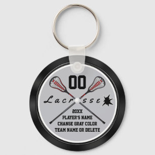 Cheap Personalised Lacrosse Team Gifts, Your Text Key Ring