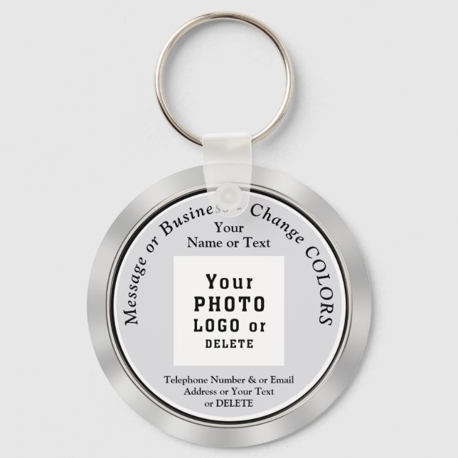 Cheap Personalised Promotional Gifts for Customers Key Ring (Front)