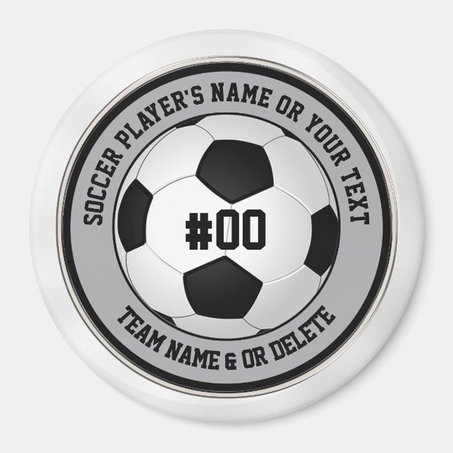 Cheap, Personalised Soccer Team Gifts,  Magnet (Front)