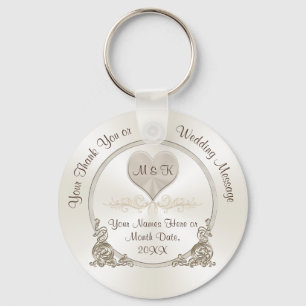 Cheap Personalised Wedding Favours, Bulk Discounts Key Ring
