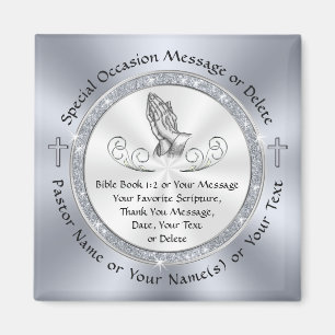Cheap Personalized Church Gifts in BULK, Scripture Magnet
