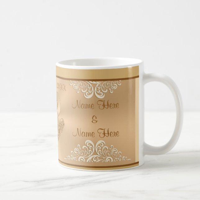 Cheap PERSONALIZED Fiftieth Anniversary Gifts Mug (Right)