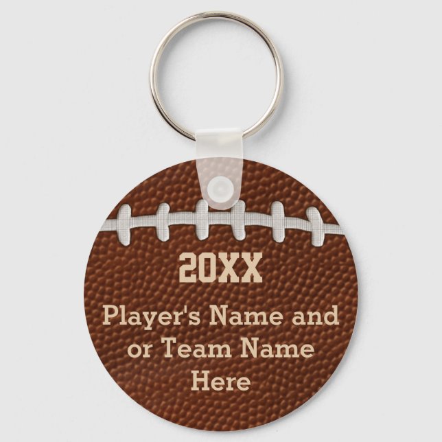 Cheap Personalized Football Gifts for Players Key Ring (Front)
