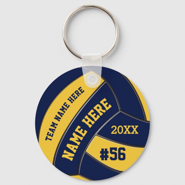 Cheap Personalized Volleyball Keychains Bulk (Front)