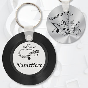 Cheap, Record Keychain. Music Themed Party Favors Key Ring