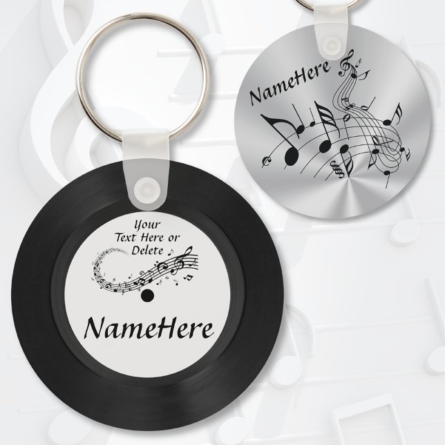 Cheap, Record Keychain. Music Themed Party Favours Key Ring (Cheap, Musical Notes Party Favors. Music birthday party favors. Music graduation goodies. Record.)