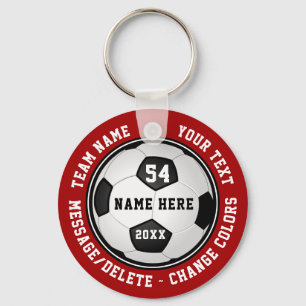 Cheap Soccer Party Favours, Personalised Soccer Key Ring