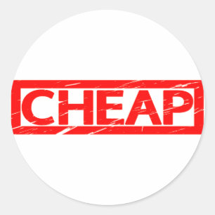 Cheap Stamp Classic Round Sticker