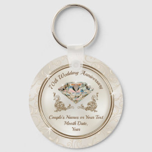 Cheap Stunning 70th Anniversary Party Ideas Key Ring
