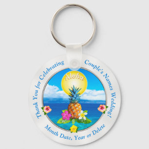 Cheap Stunning Hawaiian Wedding Favours Your Text Key Ring