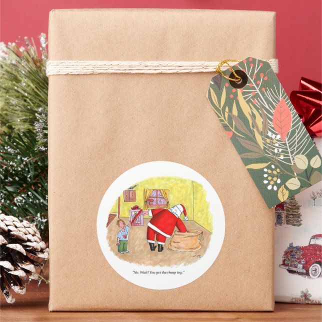 Cheap Toy large round stickers (Holiday)