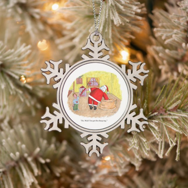 Cheap Toy pewter snowflake ornament (Tree)