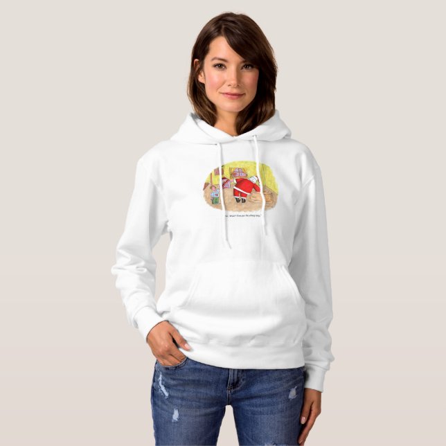 Cheap Toy women white hooded sweatshirt (Front Full)