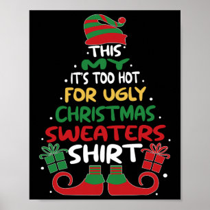 Cheap Ugly Christmas Sweaters Funny Xmas Men Women Poster