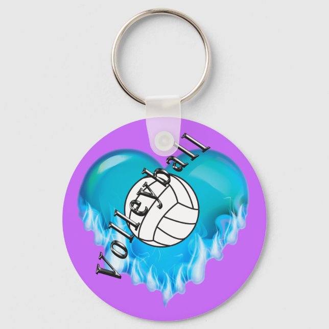 Cheap Volleyball Gifts BULK Volleyball Keychains (Front)