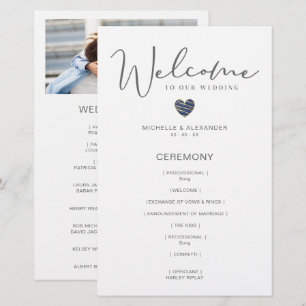 Cheap Wedding Grey Whimsical Photo Navy Blue Heart