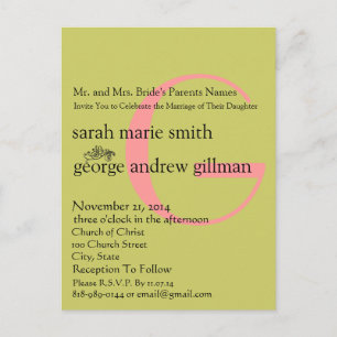 Cheap Wedding Invitation Postcards