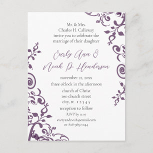 Cheap Wedding Invitation Postcards
