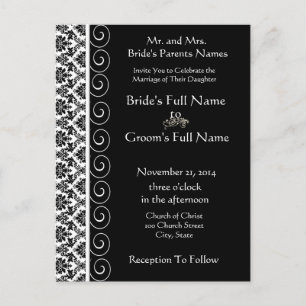 Cheap Wedding Invitation Postcards