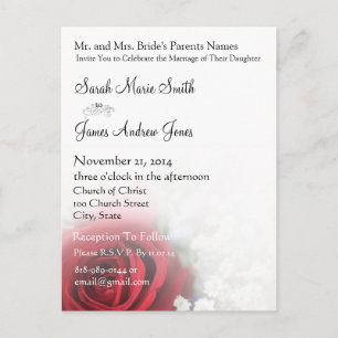 Cheap Wedding Invitation Postcards