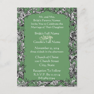 Cheap Wedding Invitation Postcards