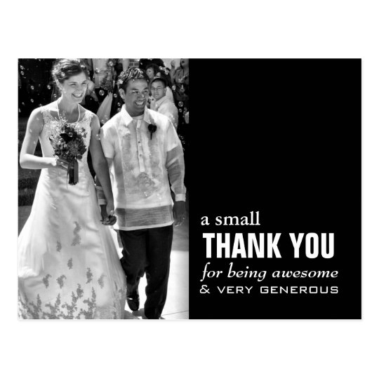 Cheap Wedding Thank You Card Photo Funny Zazzle Co Uk