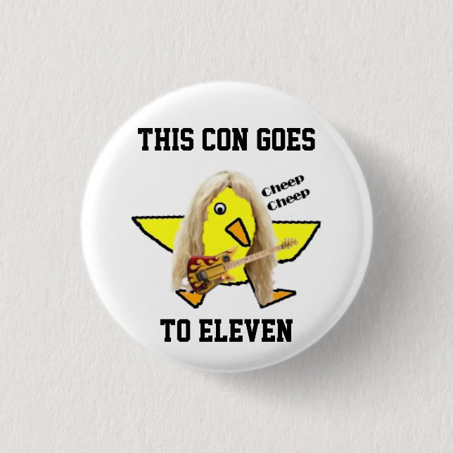 cheapcon 11 3 cm round badge (Front)