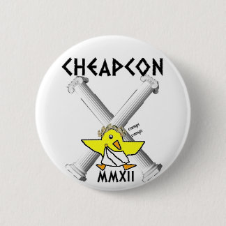 cheapcon x 6 cm round badge