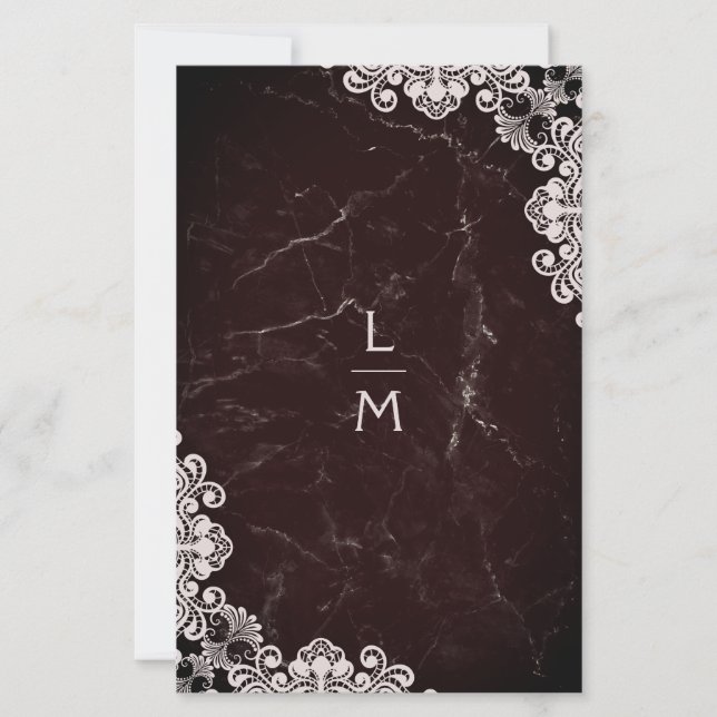 Cheapest Lace effect Classic Initials Wedding (Front)