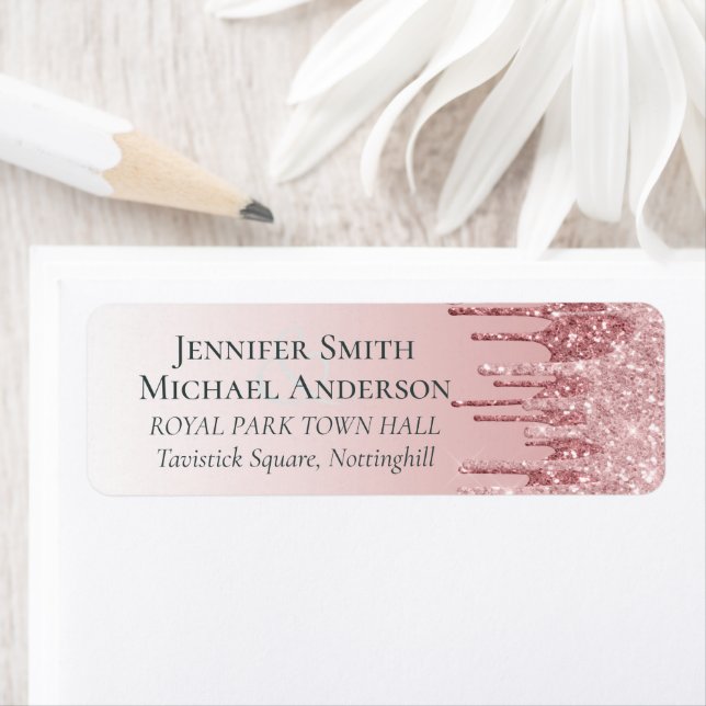 CHEAPEST Rose Gold Pink Glitter Wedding (Insitu)
