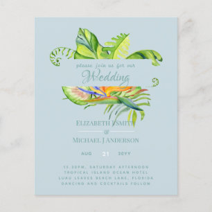 Cheapest Tropical Leaves Wedding Luau Reception