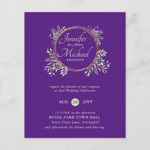 CHEAPEST Wedding Invitation Greenery Wreath BUDGET