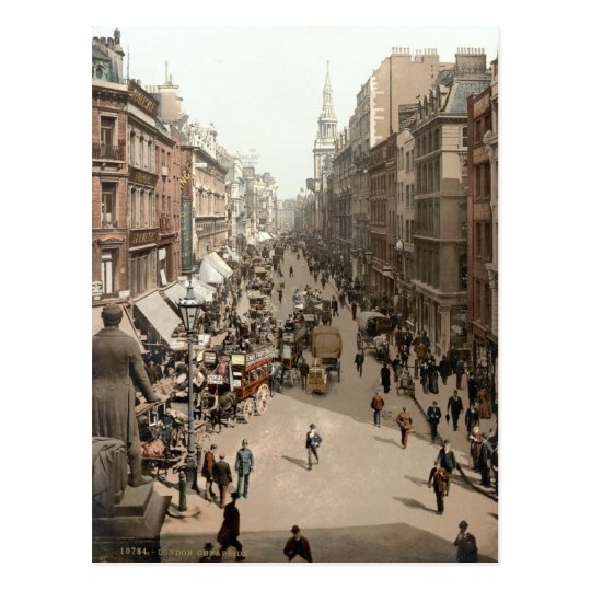 Cheapside, London c.1895 Postcard