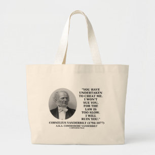 Cheat Me Won't Sue You Law Too Slow Ruin You Large Tote Bag