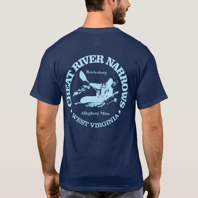 Cheat River Narrows (K2) T-Shirt (Back)