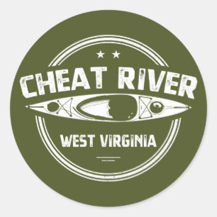 Cheat River, West Virginia Classic Round Sticker