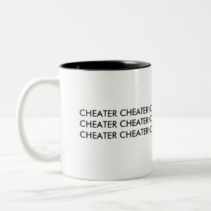 CHEATER Two-Tone COFFEE MUG