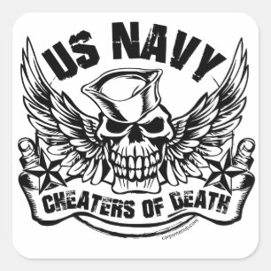 Cheaters of Death Corpsmanup.com Sticker