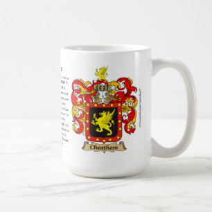 Cheatham, the Origin, the Meaning and the Crest Coffee Mug