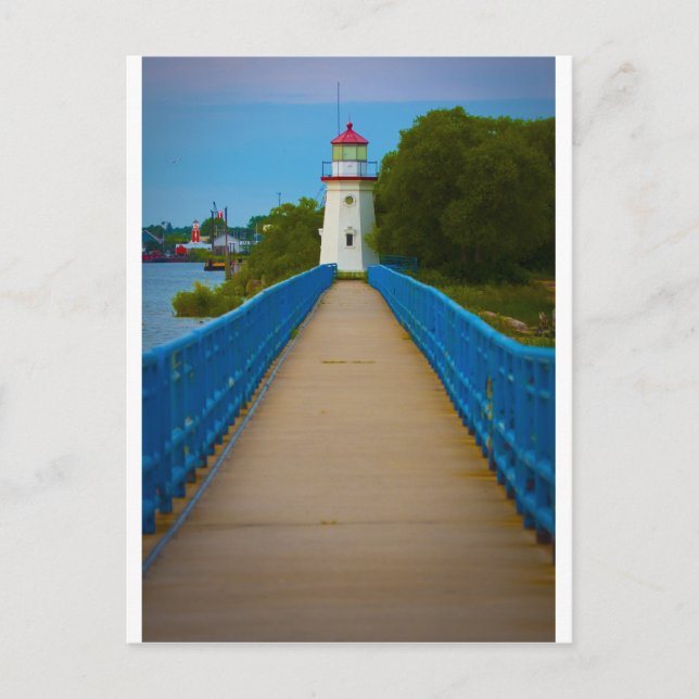 Cheboygan Lighthouse #6557 Postcard (Front)