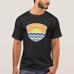 Cheboygan State Park Michigan MI Sunset Vacation S T-Shirt