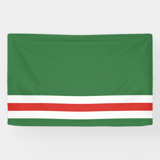 Chechen Republic of Ichkeria Flag Banner (Horizontal)
