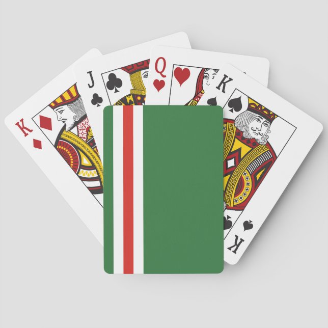 Chechen Republic of Ichkeria Flag Playing Cards (Back)