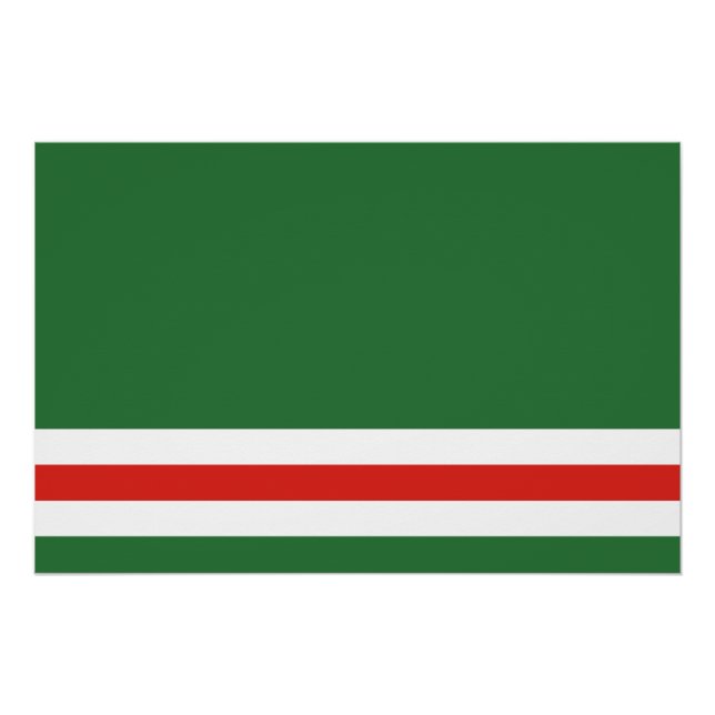 Chechen Republic of Ichkeria Flag Poster (Front)